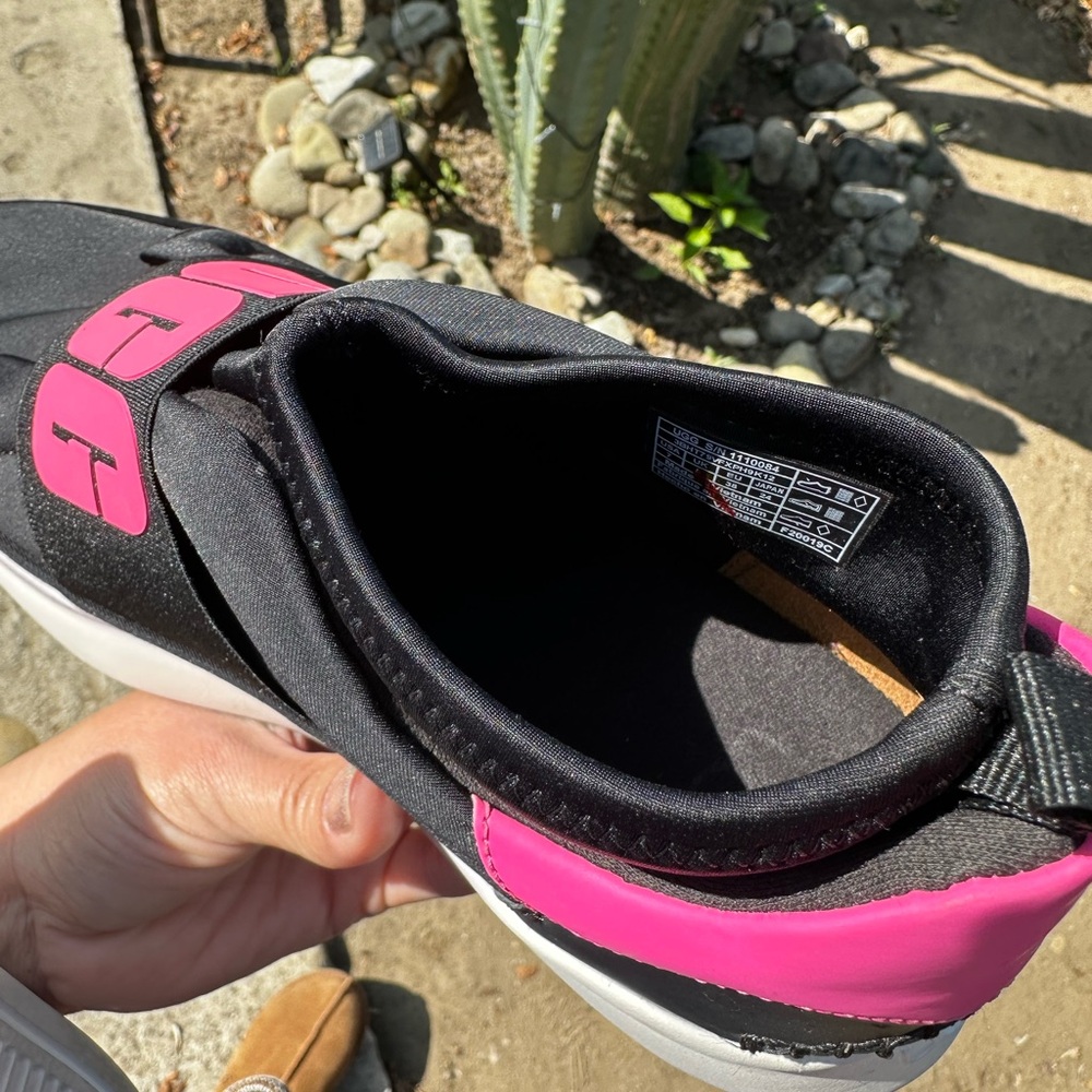 Womens UGG Neutra neon pink and black platform Slip On Sneakers #7 - Picture 5 of 7
